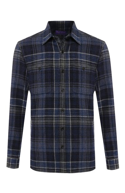 Рубашка из смеси шерсти и кашемира с воротником кент RALPH LAUREN, арт. 790720966, фото 1