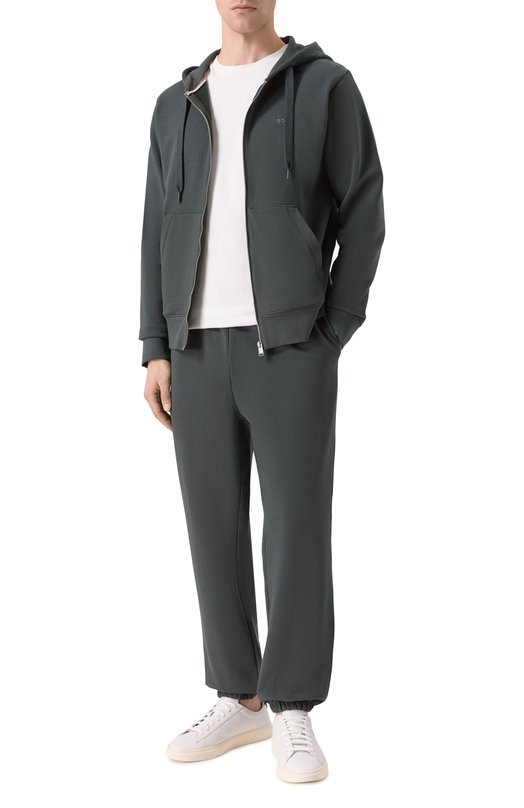 Хлопковая толстовка BOSS 50546405 Зелёный  50546405 Фото 2