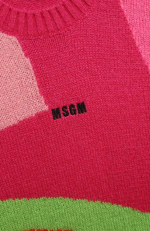 Пуловер MSGM kids Розовый, фото 3