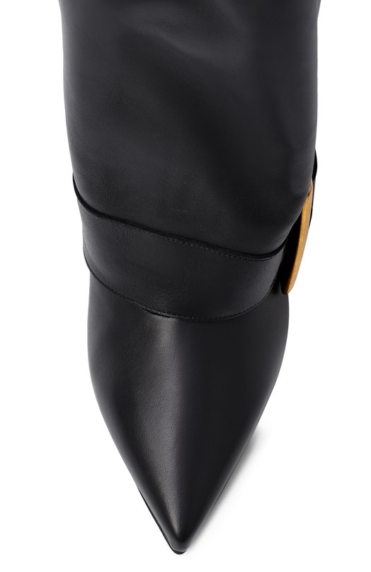 Кожаные сапоги Anthem 75 Balmain FN1TA143/LVIT Чёрный  FN1TA143/LVIT Фото 6