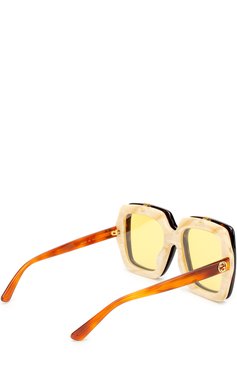 Женские солнцезащитные очки GUCCI коричневого цвета, арт. 0088 003 | Фото 3 (Материал внутренний: Не назначено; Региональные ограничения белый список (Axapta Mercury): Не проставлено; Нос: Не проставлено; Тип очков: С/з)