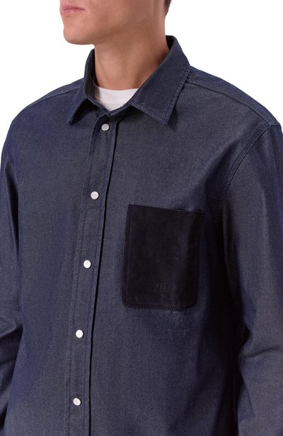 Джинсовая рубашка ZILLI, арт. JPSB22M013950003N/68, фото 5