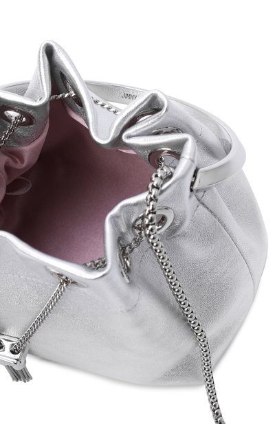 Сумка bon bon JIMMY CHOO серебряного цвета по цене 138000 руб., арт. B0NB0NFSJ, фото 5 Сумка bon bon JIMMY CHOO, арт. B0NB0NFSJ, фото 5
