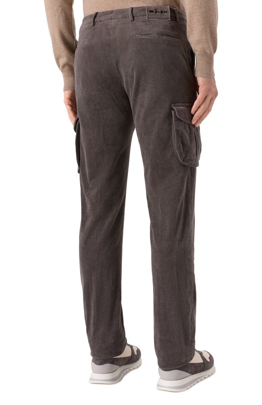 Вельветовые брюки-карго Kiton UFPPCAK0105H20 Коричневый  UFPPCAK0105H20 Фото 4