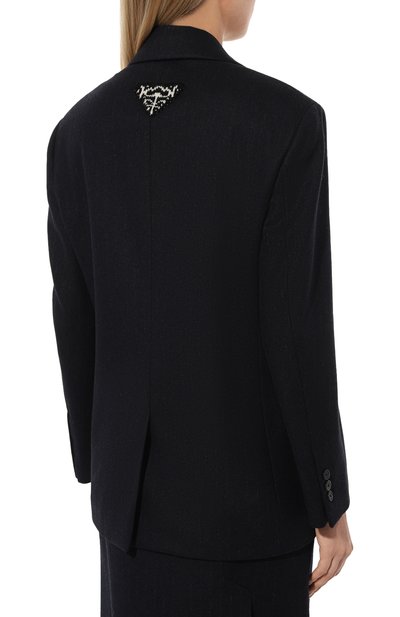 Шерстяной жакет PRADA, арт. P599L-1ZM3-F0008-212, фото 4