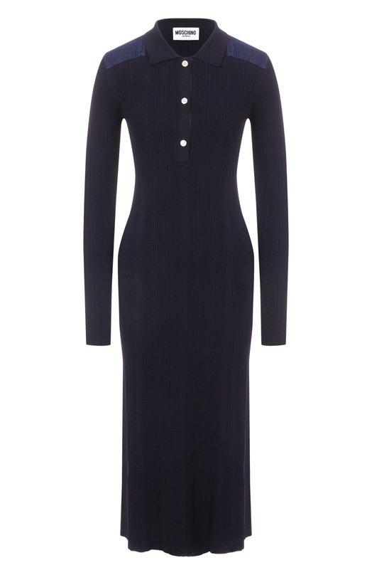 Платье из вискозы M05CH1NO Jeans V0486/8201 Синий V0486/8201