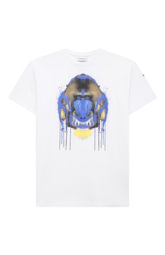 Детская хлопковая футболка MARCELO BURLON KIDS OF MILAN белого цвета, арт. 21E/B/MB/1102/0010/2-6Y | Фото 1 (Материал внешний: Хлопок; Рукава: Короткие; Региональные ограничения белый список (Axapta Mercury): RU, Не проставлено; Мальчики Кросс-КТ: Футболка-одежда; Драгоценные камни: Проставлено; Материал сплава: Проставлено; Нос: Не проставлено; Ростовка одежда: 6 лет | 116 см)