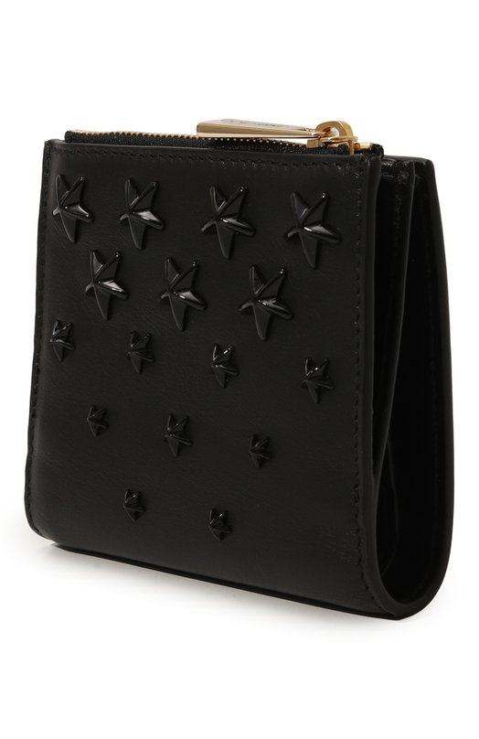 Кожаное портмоне Jimmy Choo HANNI/A0R Чёрный  HANNI/A0R Фото 2