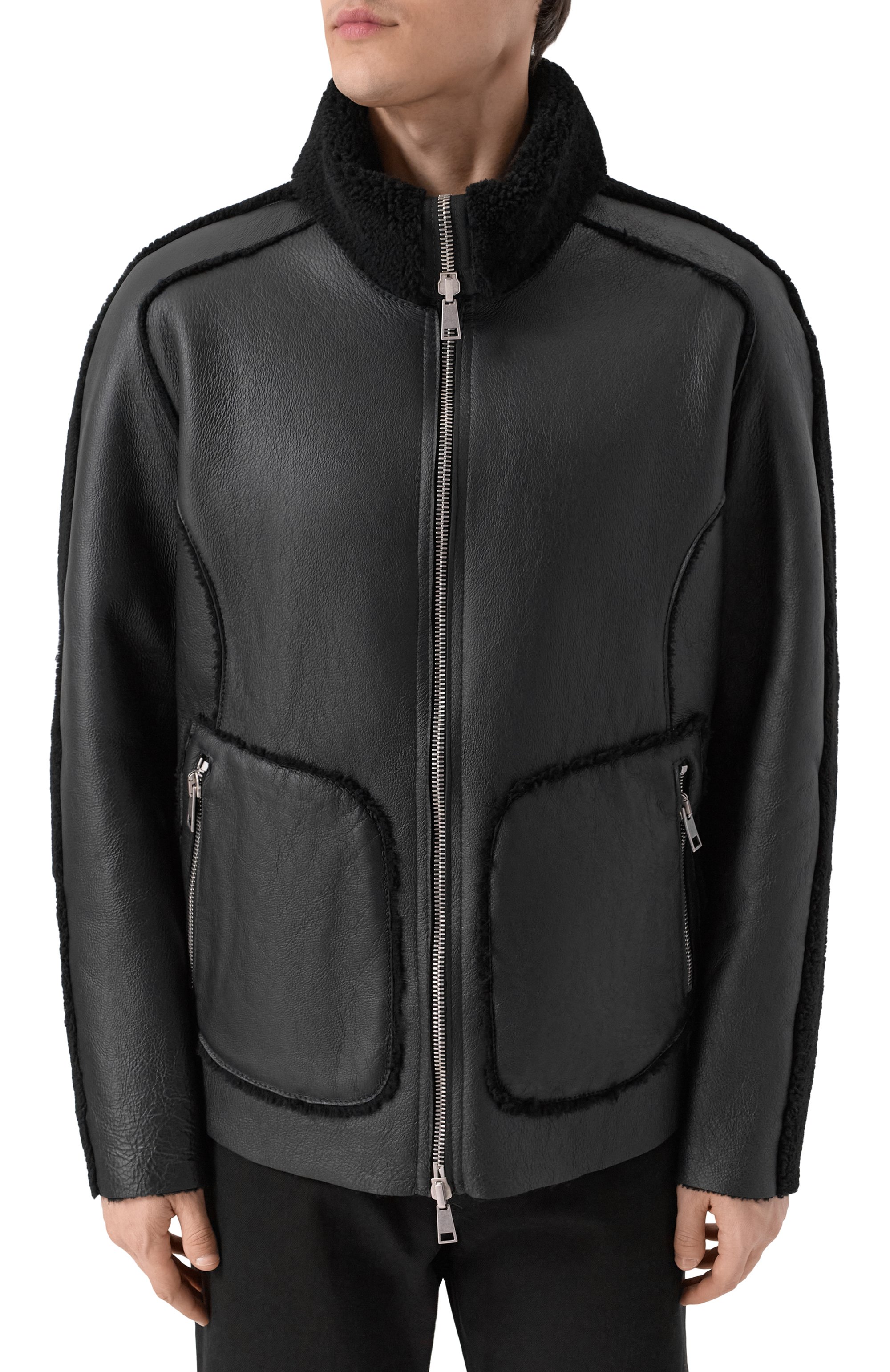 Двусторонняя дубленка из овчины ANDREA YA'AQOV, арт. 25MSHE53B/SHEARLING, фото 3