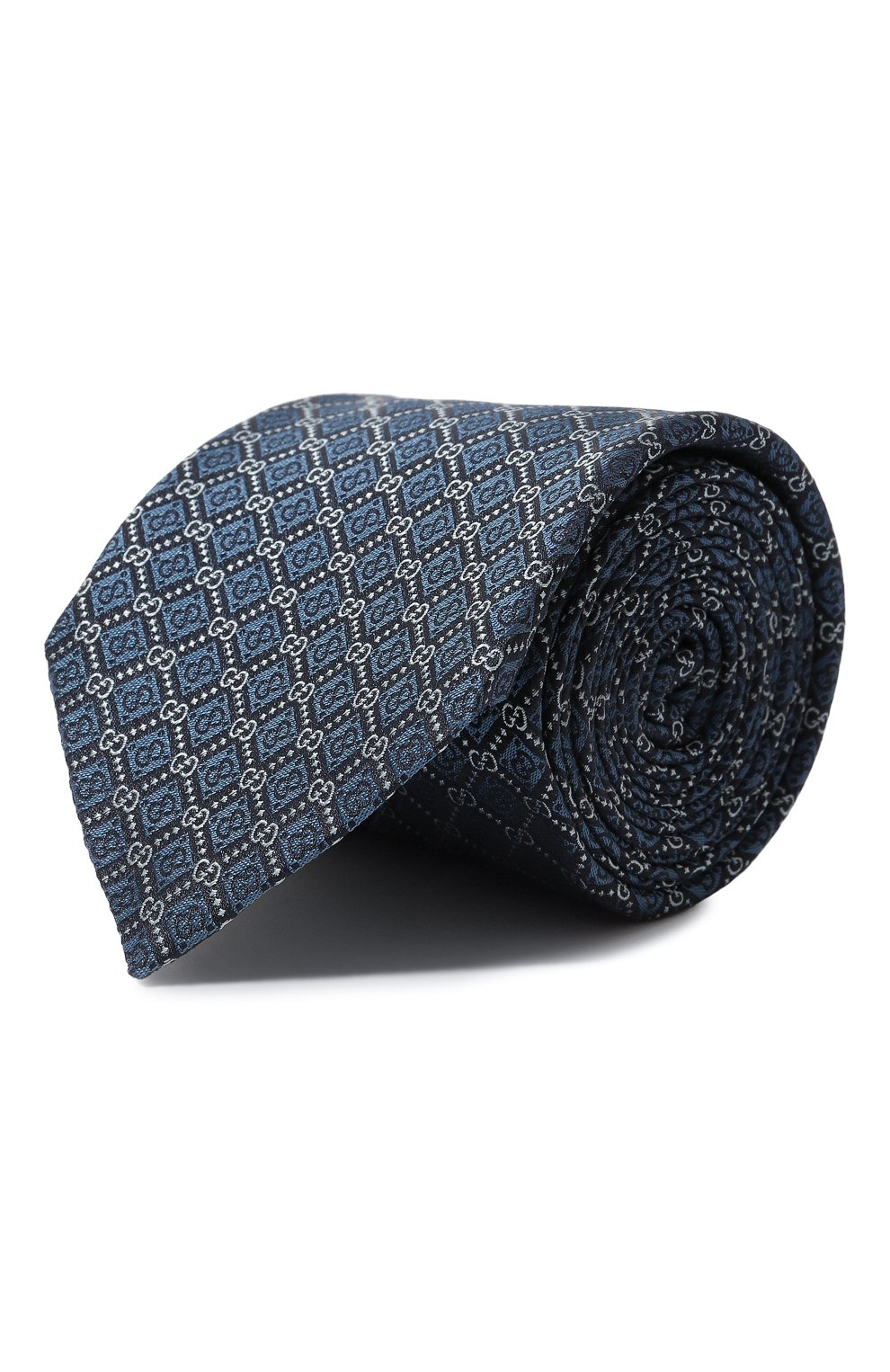 Шелковый галстук GUCCI синего цвета по цене 28800 руб., арт. 571800 4E002, фото 1 Шелковый галстук GUCCI, арт. 571800 4E002, фото 1