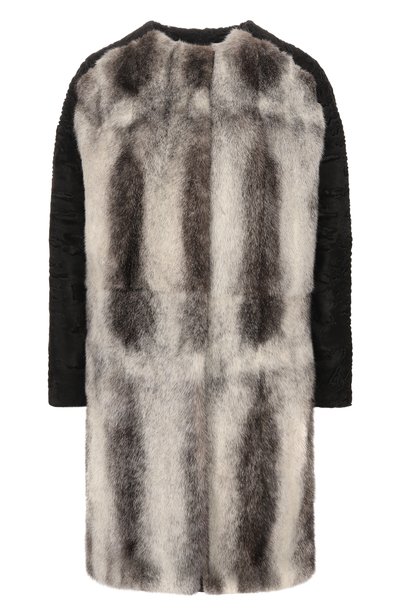 Женская пальто из каракуля и норки KITON, арт. D40687U/4L03