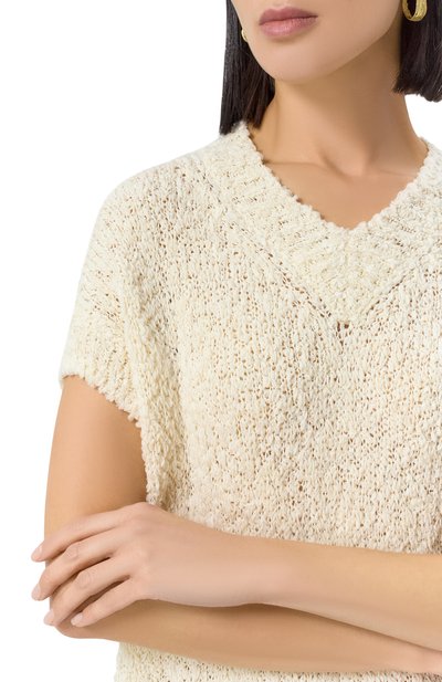 Жилет из шелка и кашемира AGNONA, арт. KV09020/0U030M, фото 5