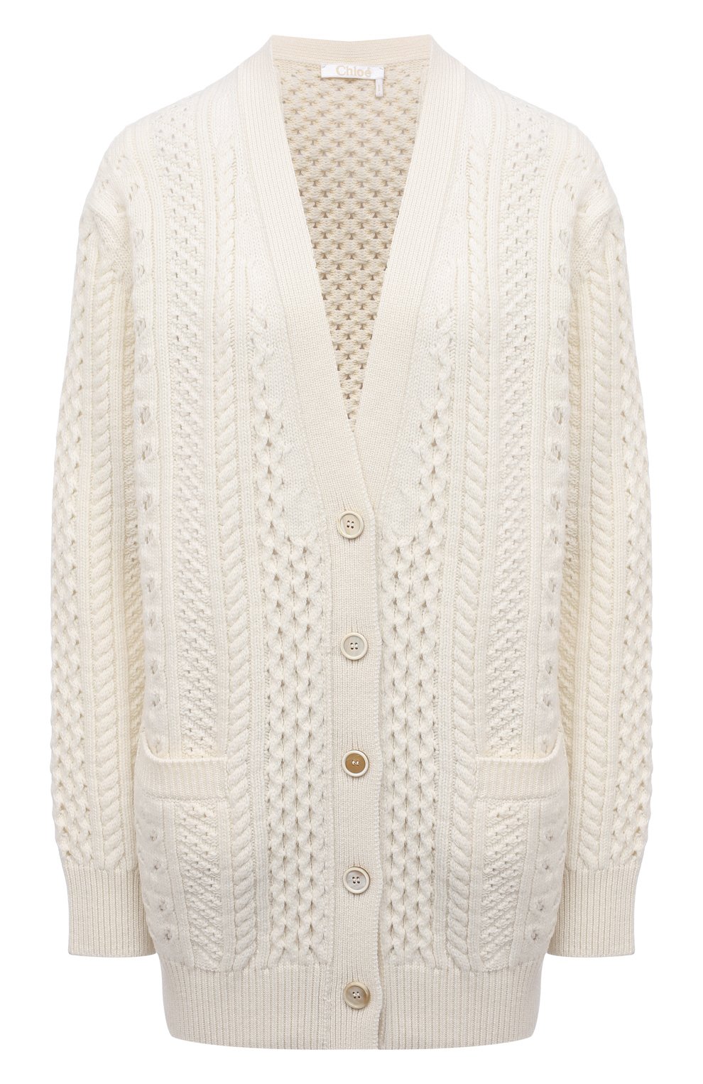 Кардиган из шерсти и кашемира CHLOÉ, арт. CHC21WMC05580, фото 1