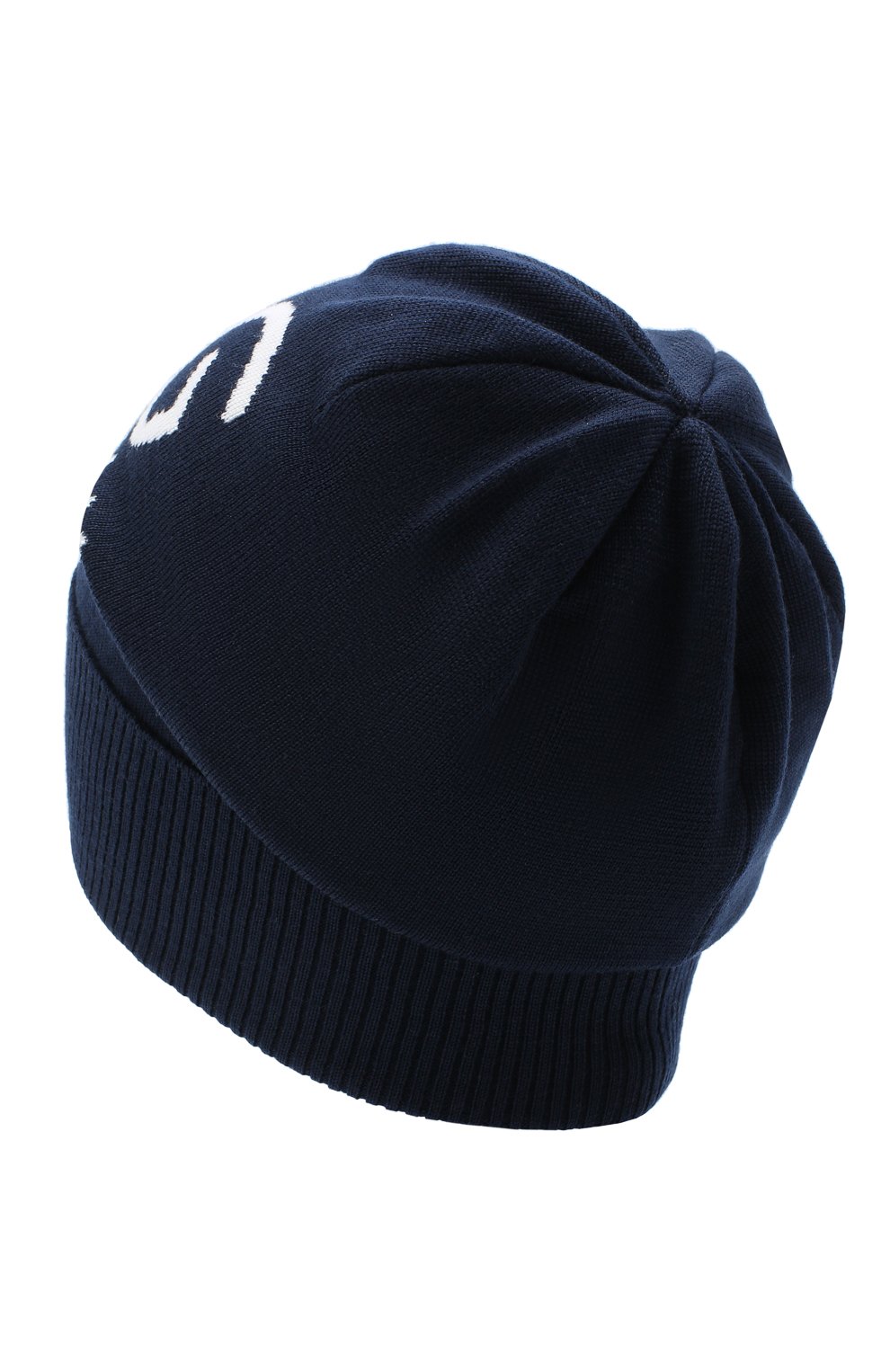 Шерстяная шапка DOLCE & GABBANA темно-синего цвета по цене 17750 руб., арт. LBKH51/JAVYK, фото 2 Шерстяная шапка DOLCE & GABBANA, арт. LBKH51/JAVYK, фото 2