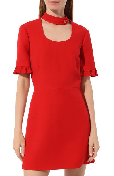 Платье из шелка и шерсти GUCCI, арт. 631481 ZAD88, фото 3