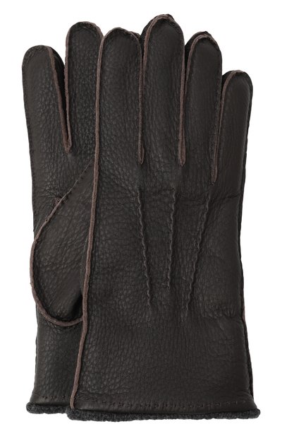 Мужские кожаные перчатки ZILLI, арт. GL0010M1945V00000