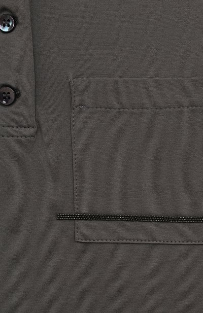 Хлопковое поло BRUNELLO CUCINELLI, арт. B0T81T074A, фото 3