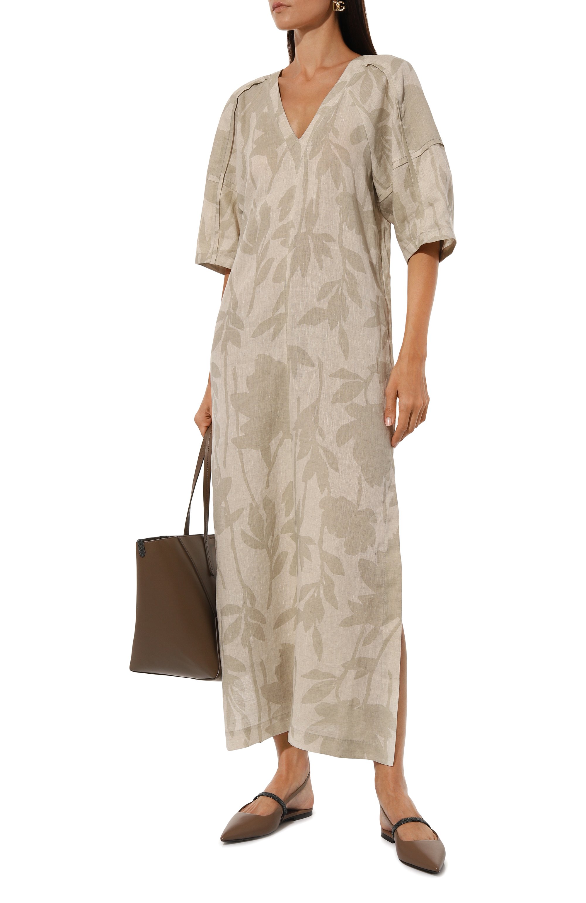 Льняное платье BRUNELLO CUCINELLI, арт. MB650A5193, фото 2