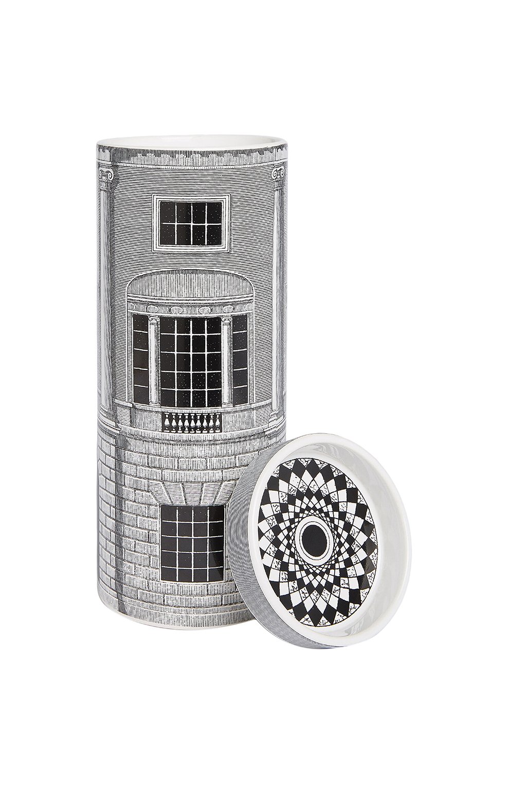 Ароматическая свеча nel mentre architettura FORNASETTI черно-белого цвета по цене 49250 руб., арт. FPT419X-IM, фото 2 Ароматическая свеча nel mentre architettura FORNASETTI, арт. FPT419X-IM, фото 2