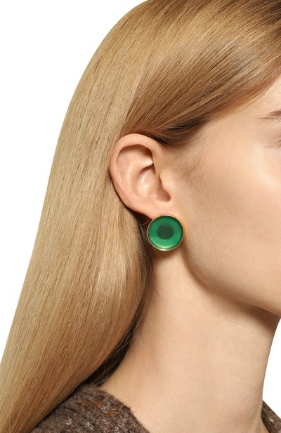 Серьги CRYSTALLINE JEWELLERY зеленого цвета по цене 15400 руб., арт. 396B, фото 2 Серьги CRYSTALLINE JEWELLERY, арт. 396B, фото 2