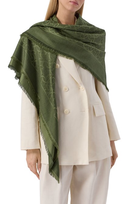 Женская шаль из шелка и шерсти ELIE SAAB, арт. SE1414J5884