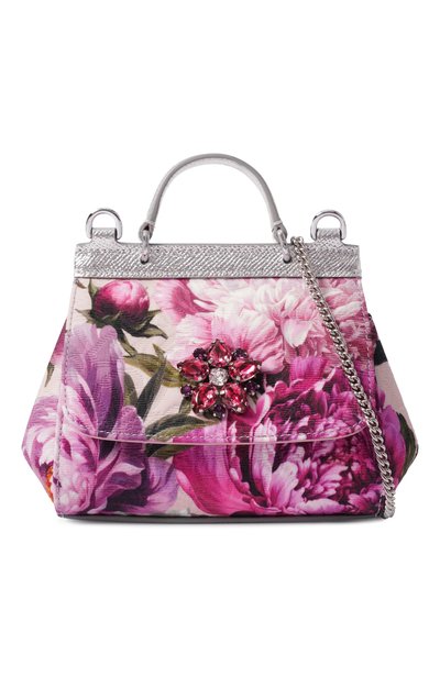 Сумка sicily DOLCE & GABBANA розового цвета по цене 86250 руб., арт. EB0003/A0870, фото 4 Сумка sicily DOLCE & GABBANA, арт. EB0003/A0870, фото 4