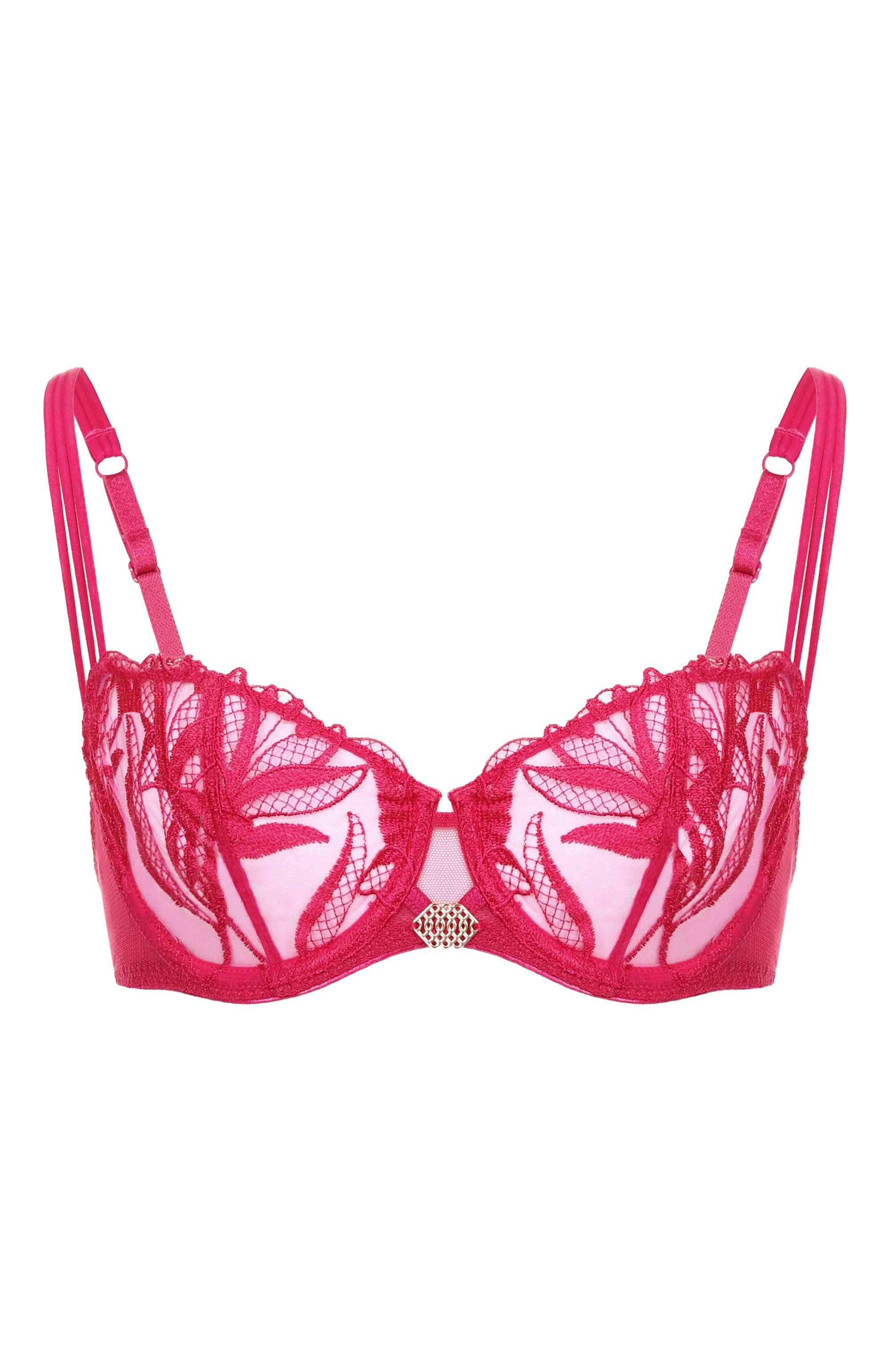 Бюстгальтер-балконет AUBADE розового цвета по цене 18840 руб., арт. 6BF14, фото 1 Бюстгальтер-балконет AUBADE, арт. 6BF14, фото 1