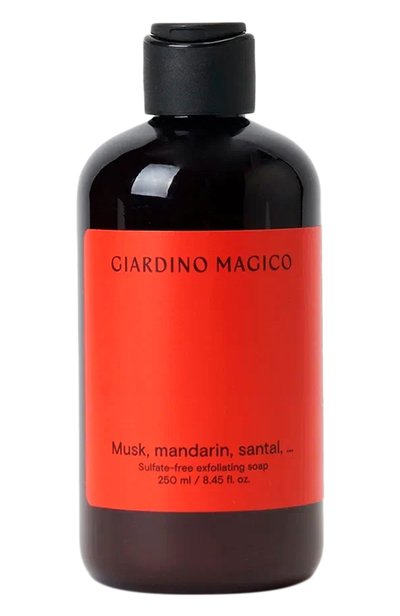 Бессульфатное жидкое мыло с микрогранулами кремния musk, mandarin, santal,… (250ml) GIARDINO MAGICO, арт. 4640200325686