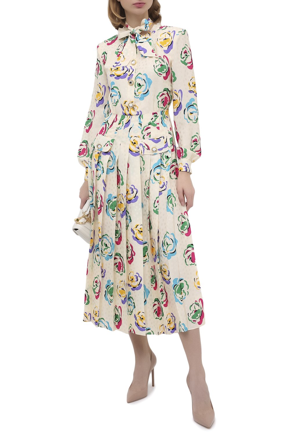 Шелковое платье ALESSANDRA RICH, арт. FAB2220-F2917, фото 2