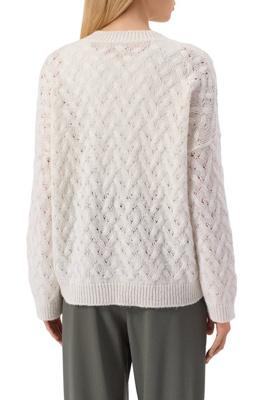Свитер из шерсти и кашемира Antonelli Firenze 41673P/40795 Белый  41673P/40795 Фото 4