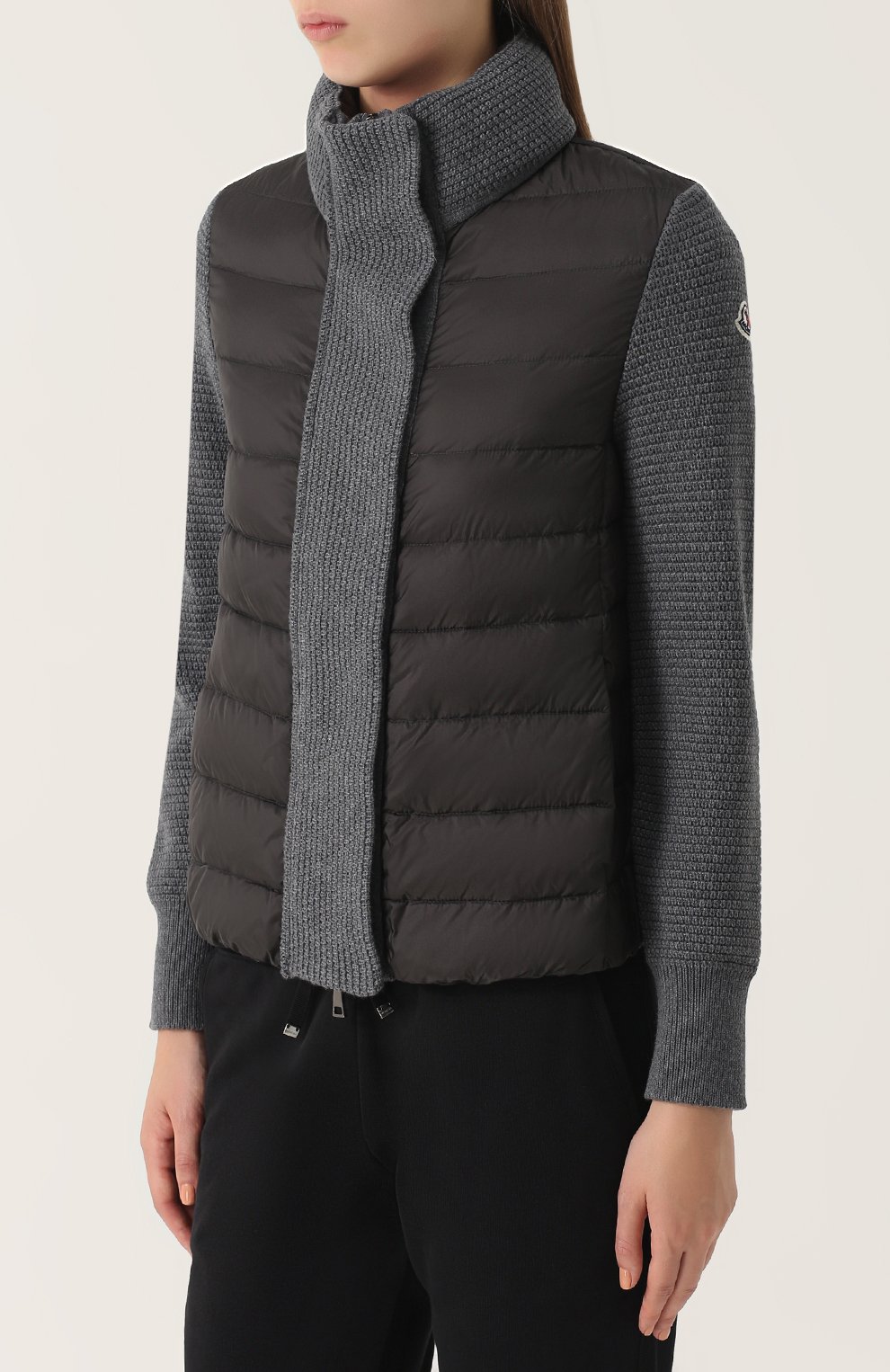 Пуховик с шерстяными рукавами MONCLER, арт. C2-093-94534-00-98124, фото 3