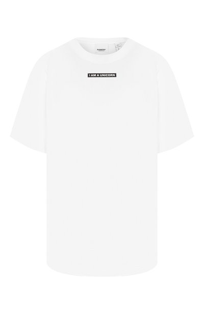 Женская хлопковая футболка BURBERRY, арт. 8016890