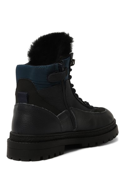 Кожаные ботинки DIRK BIKKEMBERGS темно-синего цвета по цене 30000 руб., арт. K4B5-21506-1647800/35-40, фото 3 Кожаные ботинки DIRK BIKKEMBERGS, арт. K4B5-21506-1647800/35-40, фото 3