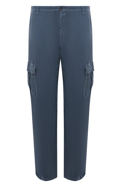 Мужские льняные брюки-карго 120% LINO, арт. 31ALIM29DX/000D943/000