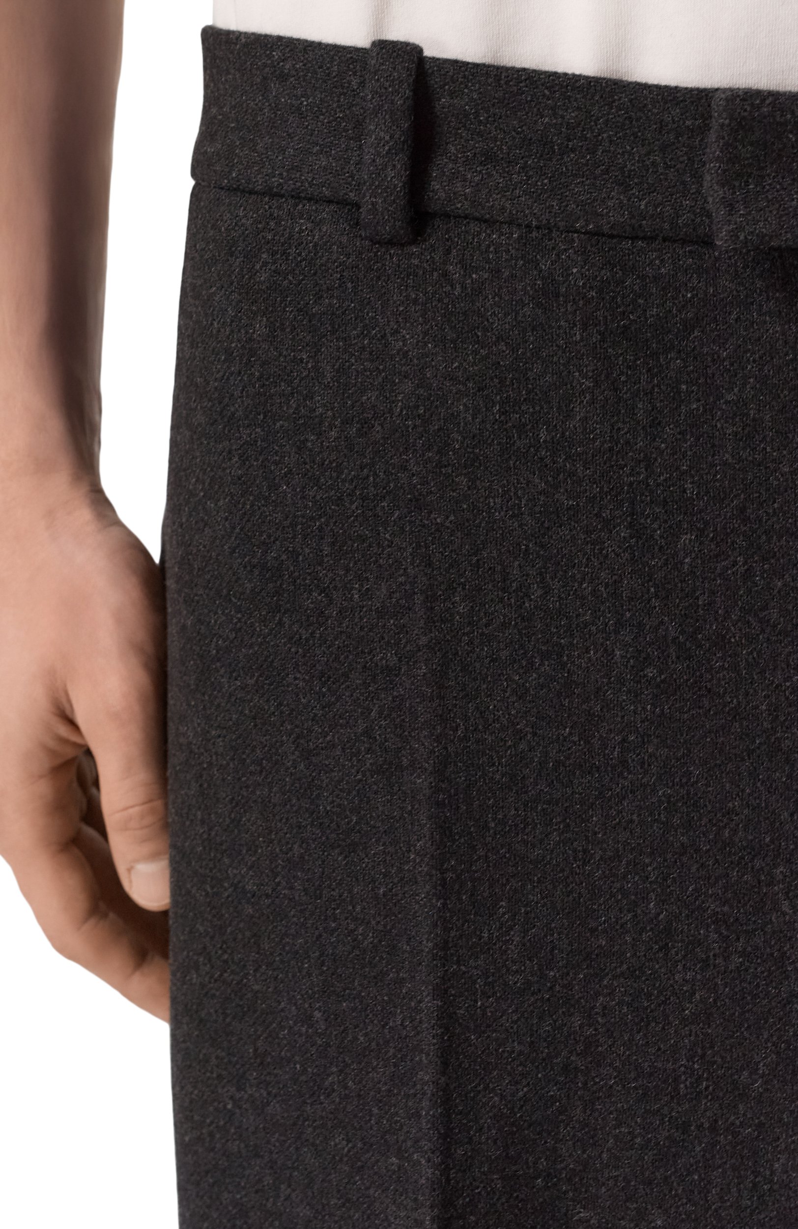 Шерстяные брюки JACQUEMUS темно-серого цвета по цене 99500 руб., арт. 26HPAM00584/AW00863, фото 5 Шерстяные брюки JACQUEMUS, арт. 26HPAM00584/AW00863, фото 5