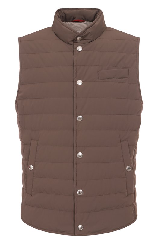 Пуховый жилет Brunello Cucinelli MM4911711 Коричневый MM4911711