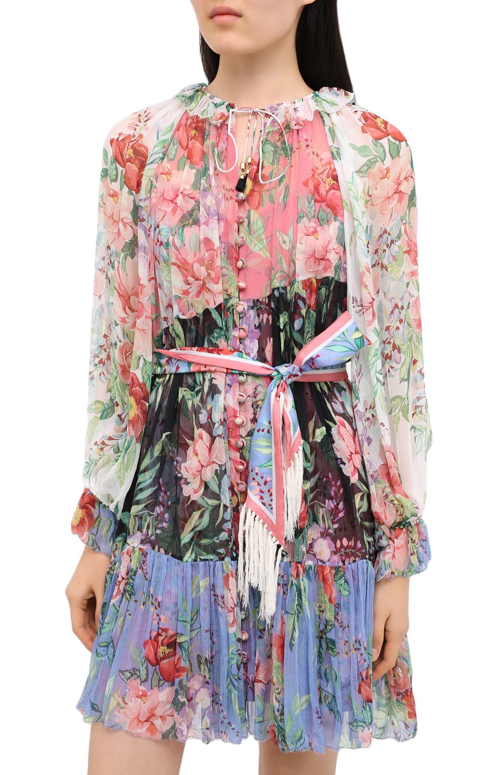 Шелковое платье ZIMMERMANN, арт. 8659DBTD, фото 3