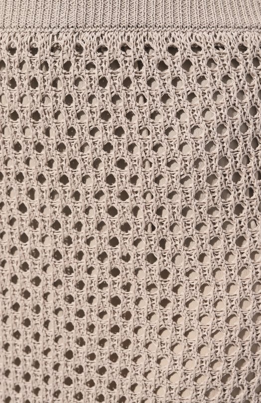 Хлопковая юбка Brunello Cucinelli M7876B1345 Бежевый  M7876B1345 Фото 5