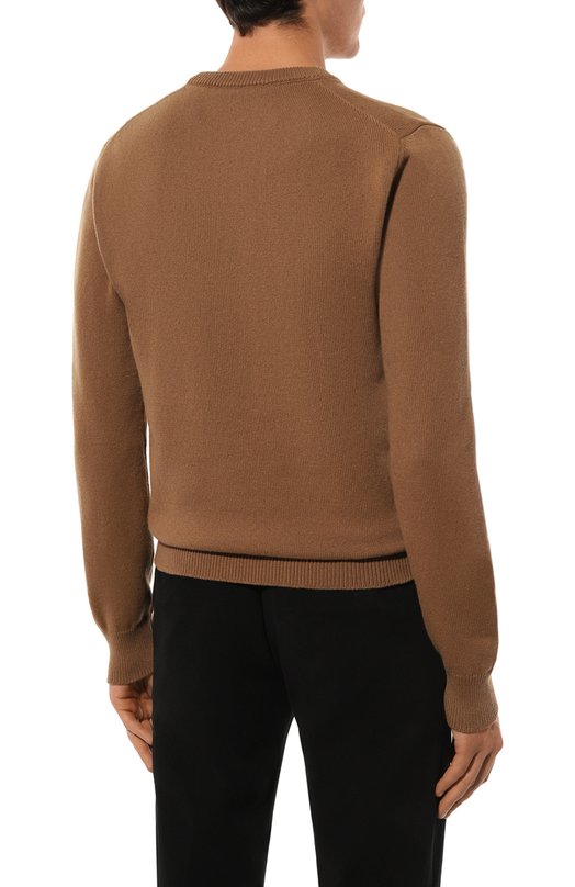 Джемпер из шерсти и кашемира Dolce & Gabbana GX039T/JFMHL Бежевый  GX039T/JFMHL Фото 4