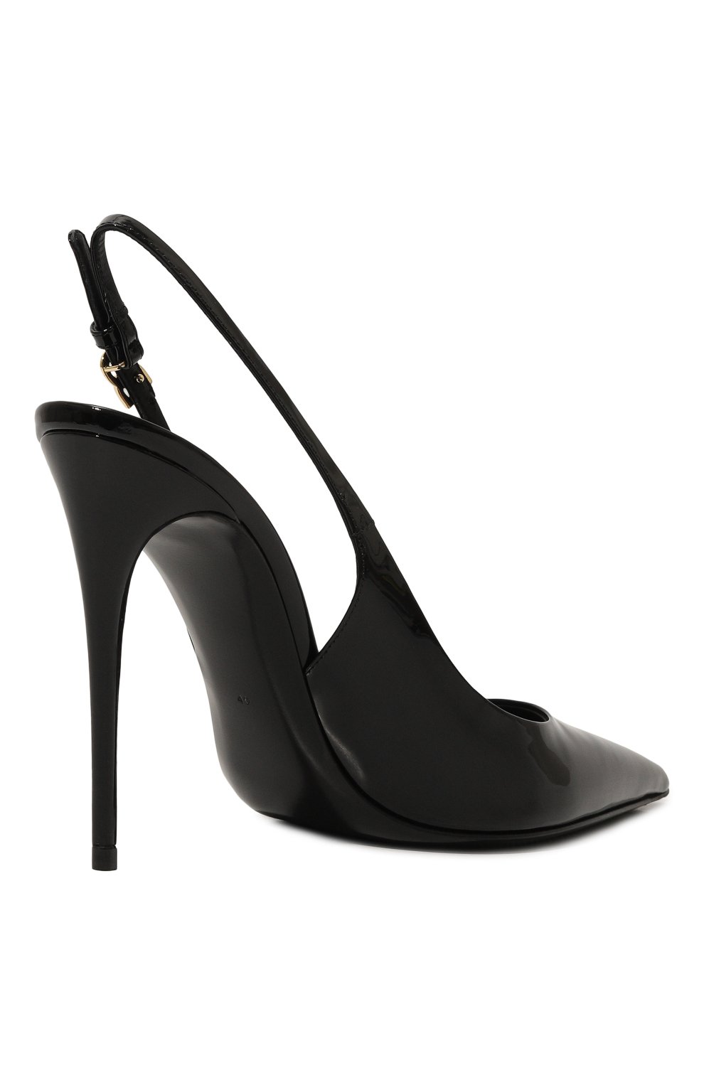 Кожаные туфли lollo 105 DOLCE & GABBANA черного цвета по цене 92400 руб., арт. CG0748/A1471, фото 5 Кожаные туфли lollo 105 DOLCE & GABBANA, арт. CG0748/A1471, фото 5