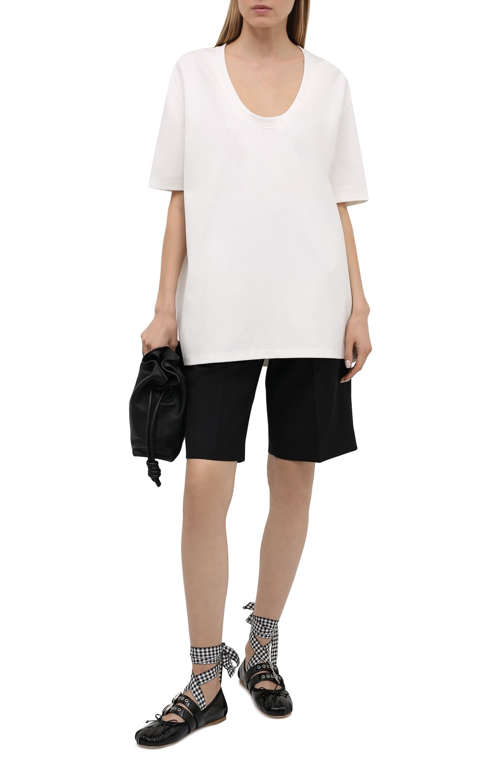 Кожаные балетки MIU MIU, арт. 5F466A/H27, фото 2