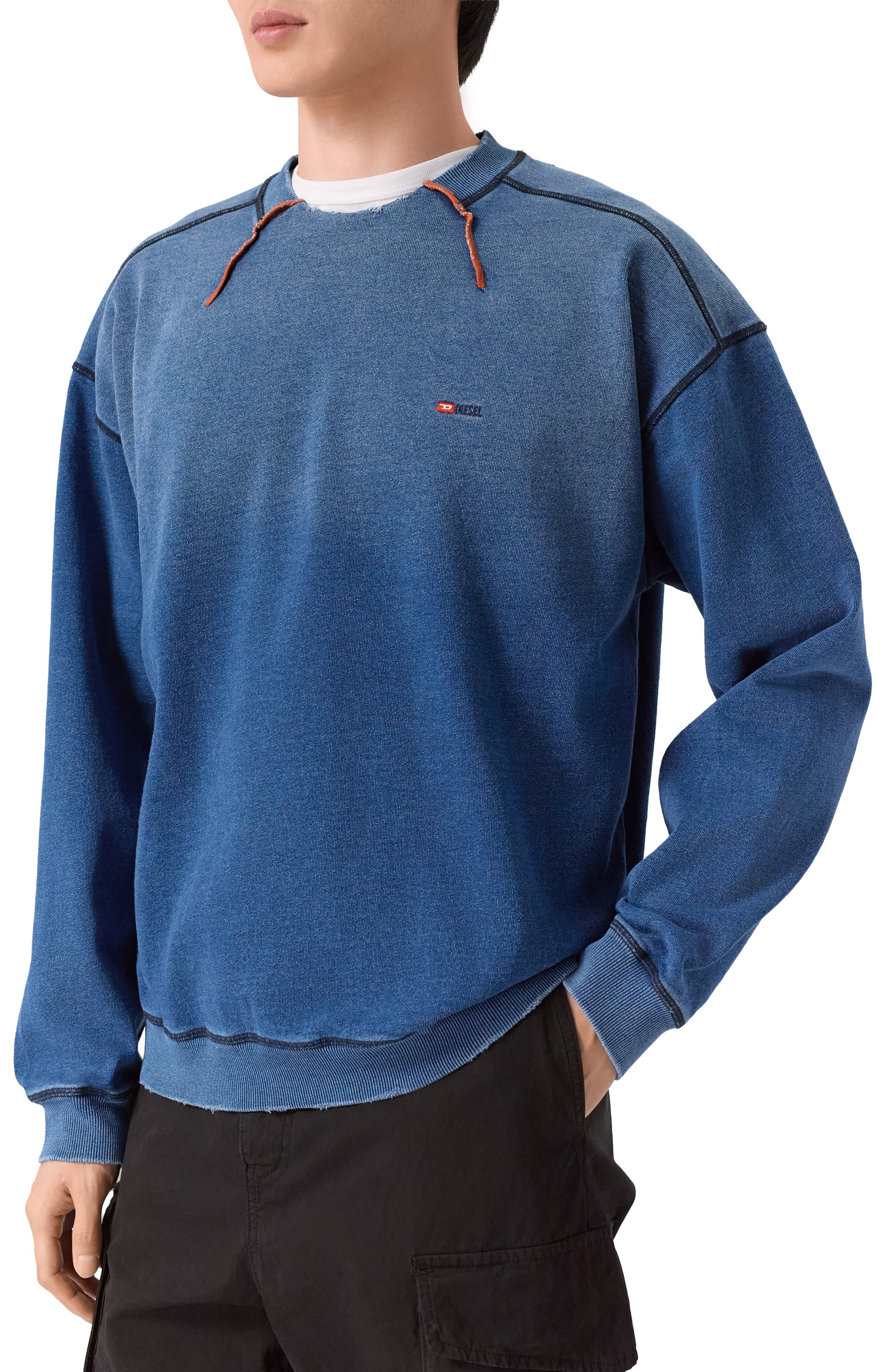 Хлопковый свитшот DIESEL, арт. A19992/0PKAH, фото 3