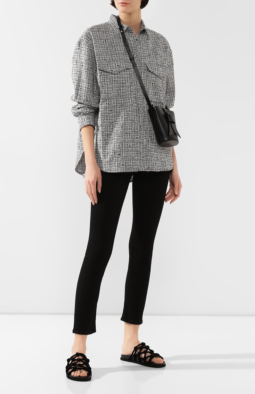 Текстильные шлепанцы N21, арт. N220E8897/SANDALS, фото 2