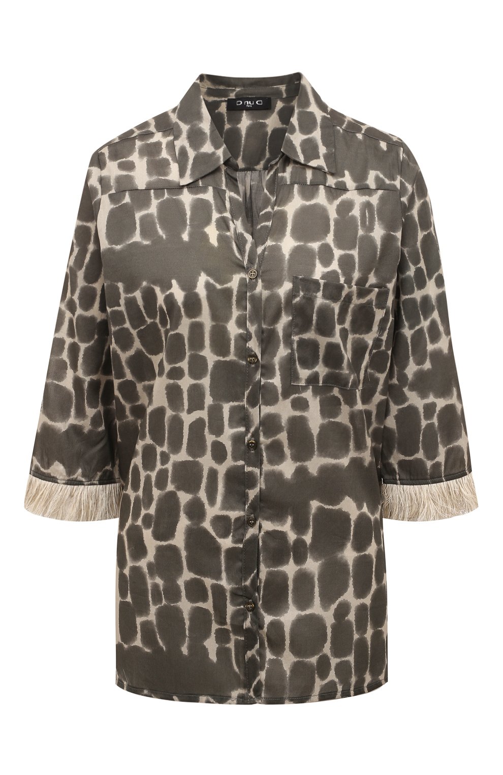 Рубашка из вискозы DNUD PARIS разноцветного цвета по цене 21340 руб., арт. B2415, фото 1 Рубашка из вискозы DNUD PARIS, арт. B2415, фото 1