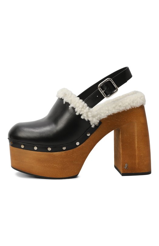 Кожаные туфли Alida Platform 135 Jimmy Choo ALIDA/PF 135/EWD Чёрный  ALIDA/PF 135/EWD Фото 4