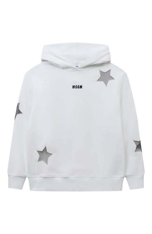

Хлопковое худи MSGM kids, Белый