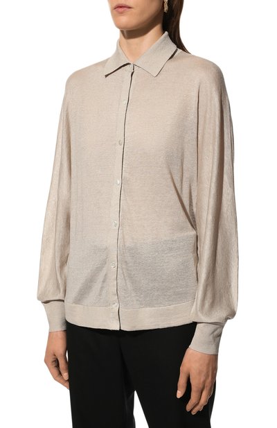 Кардиган изо льна и вискозы THEORY, арт. M0213704, фото 3