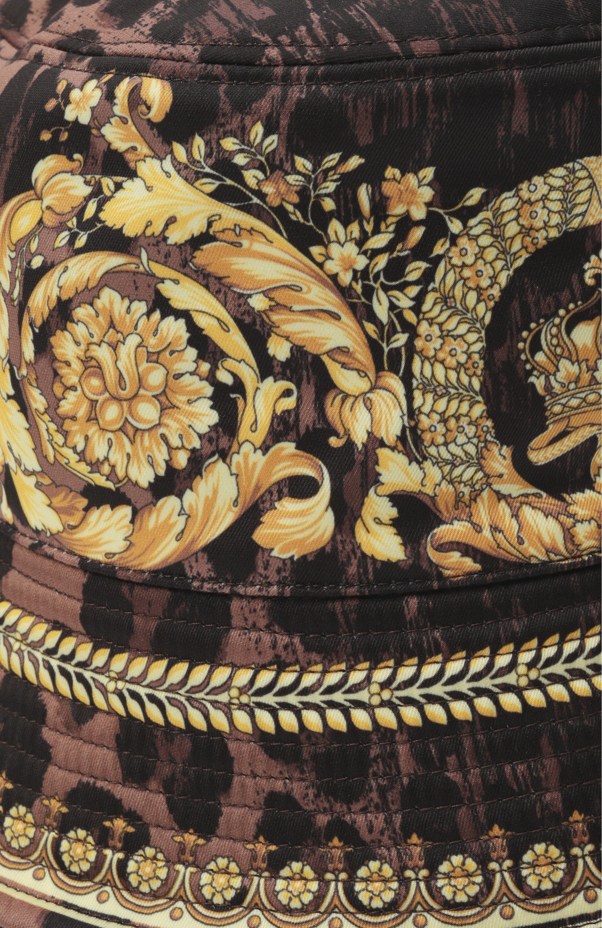 Панама VERSACE коричневого цвета по цене 61550 руб., арт. 1012681/1A12419, фото 3 Панама VERSACE, арт. 1012681/1A12419, фото 3