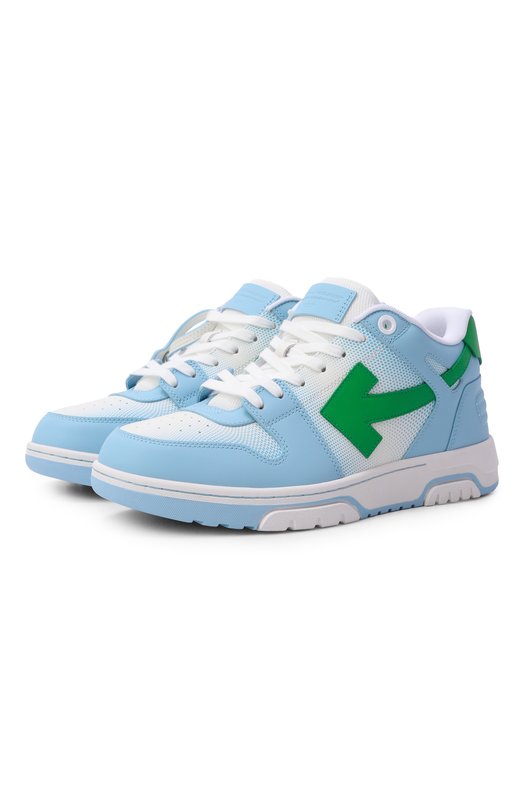 Кожаные кеды Out of Office Off-White 0MIA189S26LEA00A Голубой 0MIA189S26LEA00A