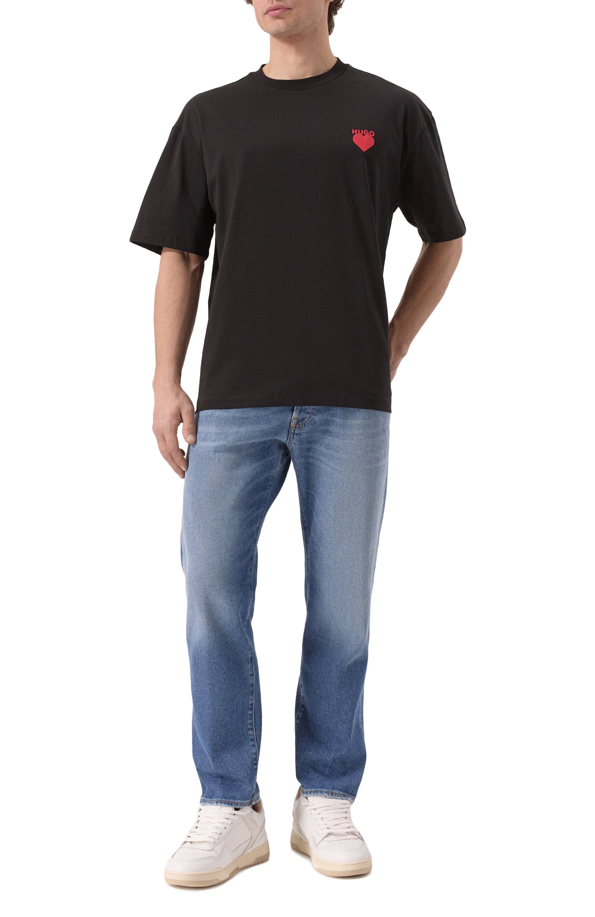 Хлопковая футболка HUGO, арт. 50530557, фото 2